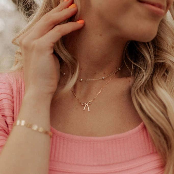 Lily Bow Necklace MA23