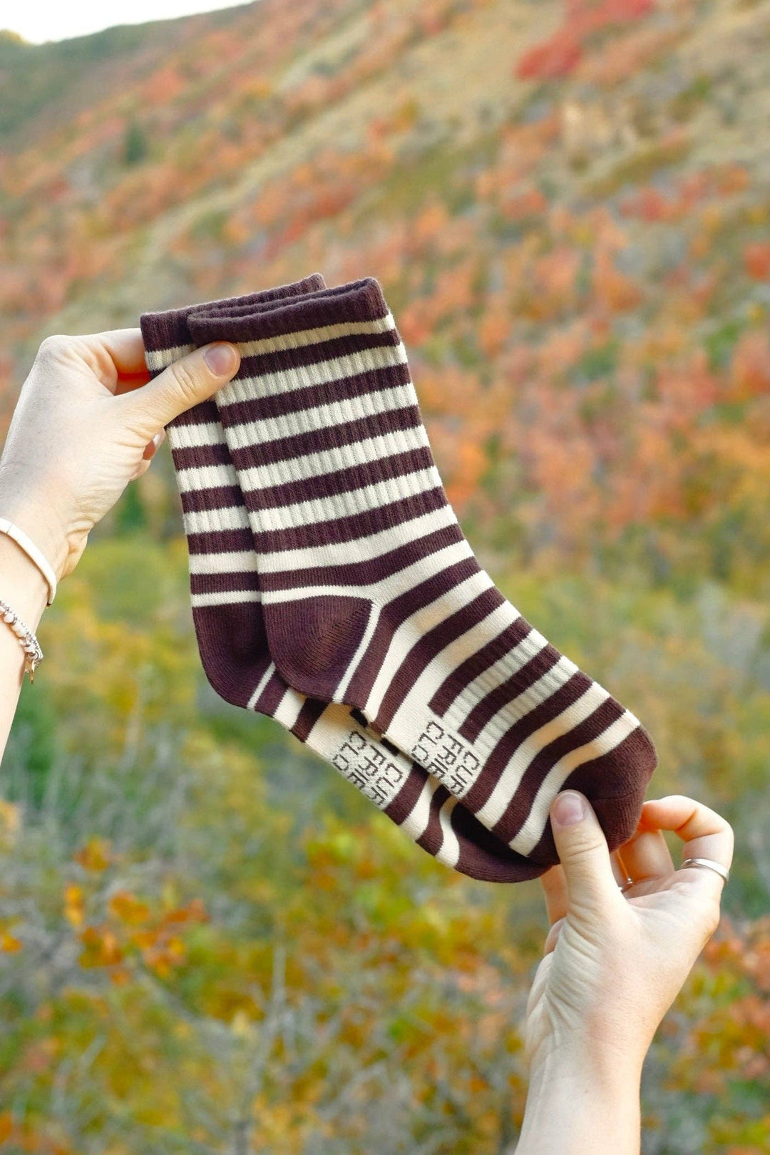 Retro Ribbed Striped Socks Spring time