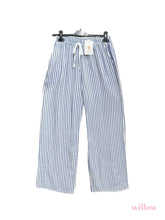 Load image into Gallery viewer, Striped cotton gauze pants