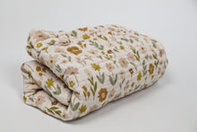 Load image into Gallery viewer, Organic Cotton Daisy Meadow Muslin Quilt | Baby Quilt 