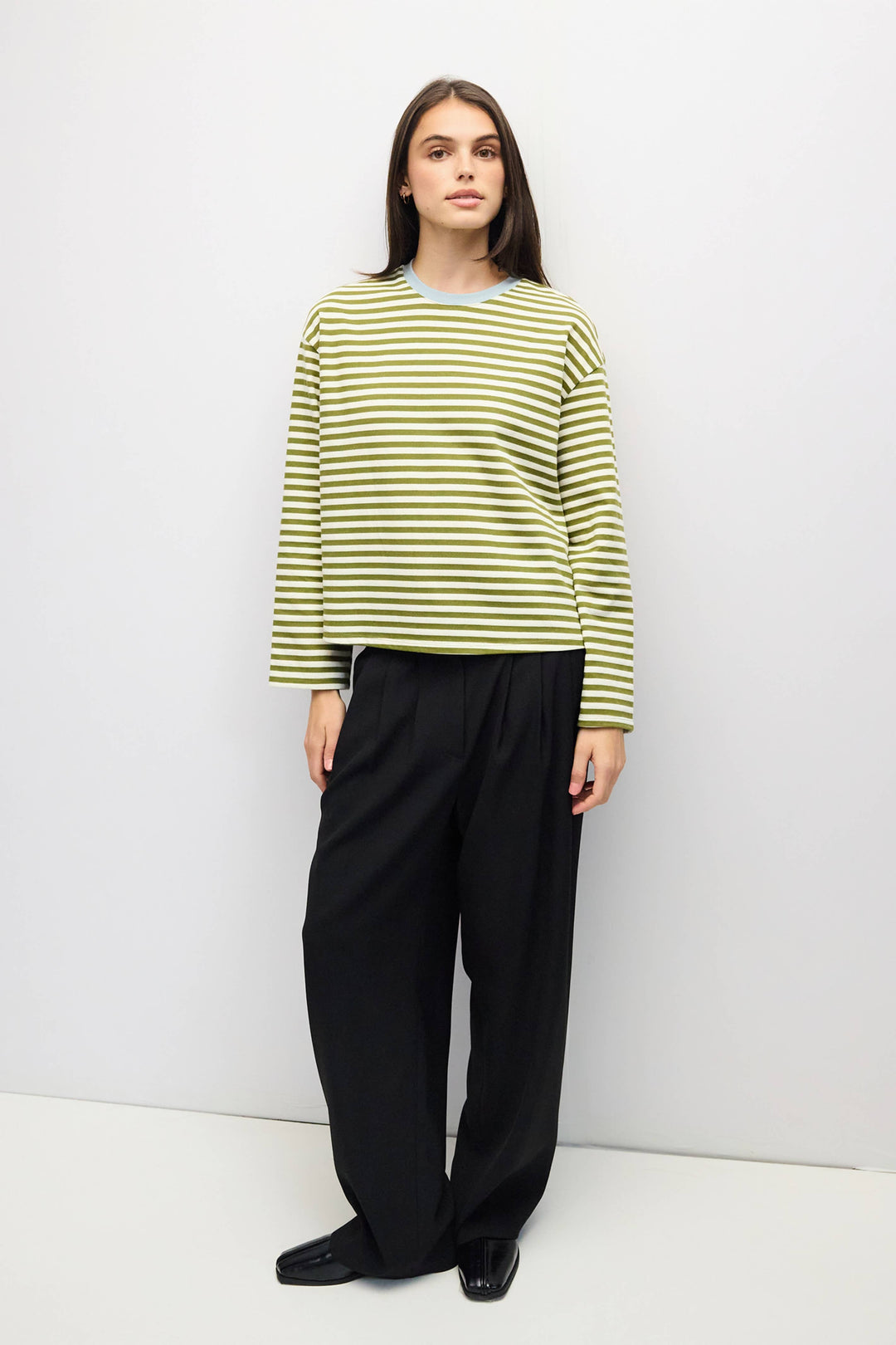 The Jessie Top | Striped Long Sleeve T-Shirt A674