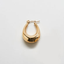Load image into Gallery viewer, Gold Oval Hoop Earrings - Back to School, Fall Jewelry