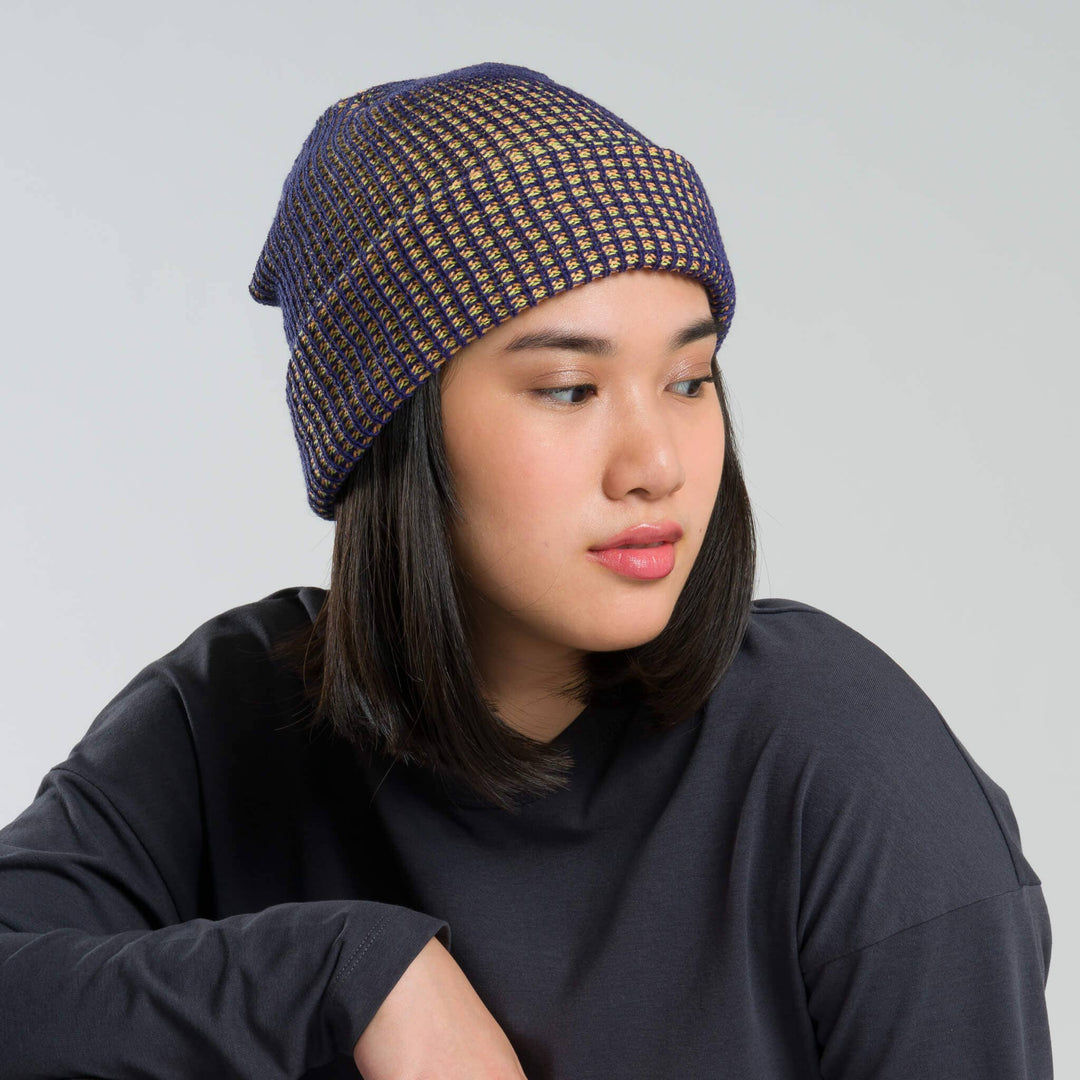 Simple Grid Knit Beanie VR826