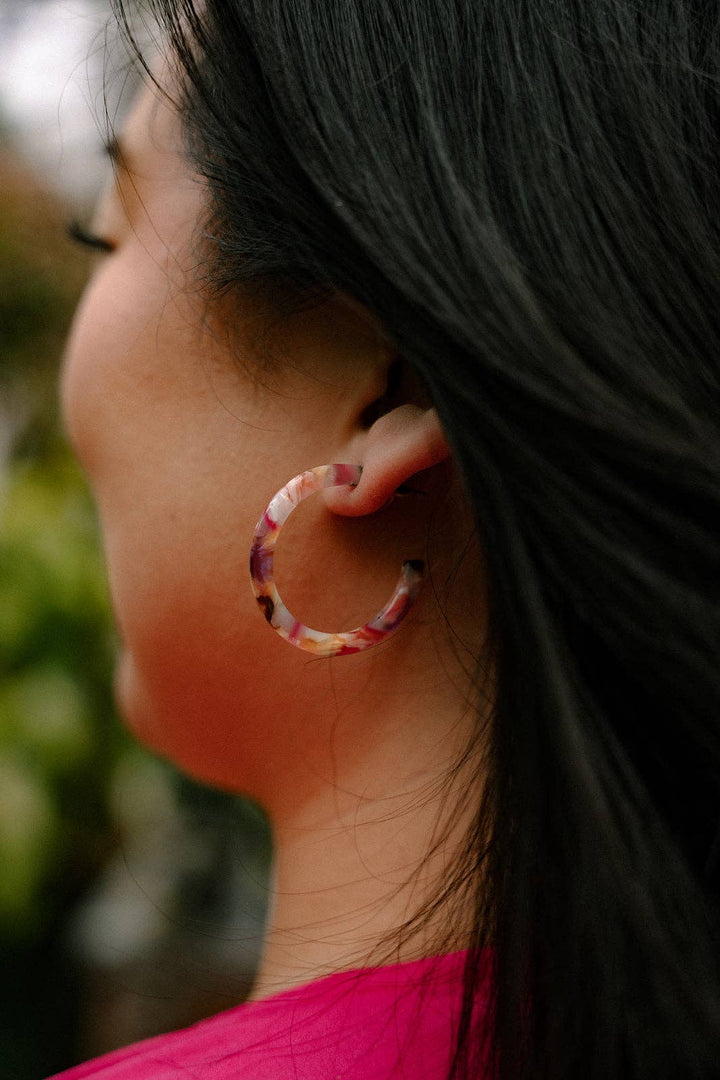 Camy Hoops - Mosaic // Summer Spring Jewelry Earrings SS192