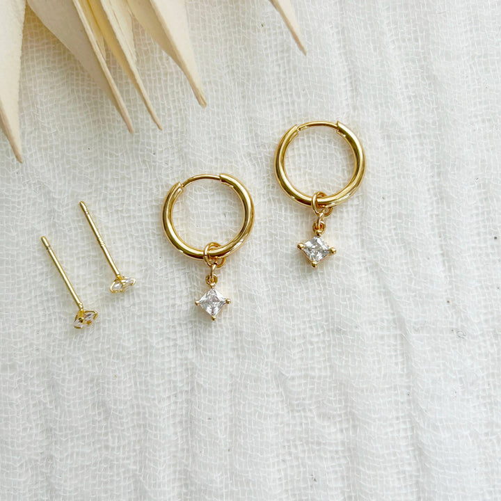 Dainty CZ Diamond Stacking Set 