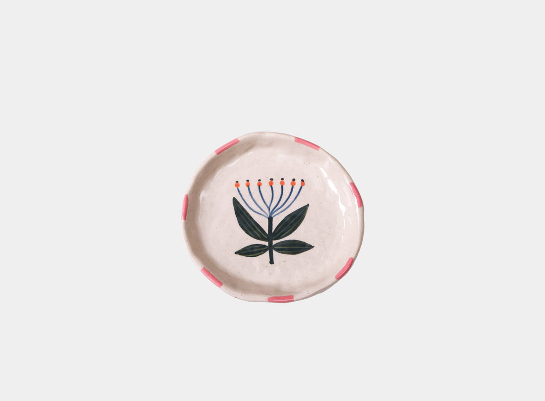 Flower Trinket Tray-Ceramic Trinket Ring Dish-Jewelry Tray CG231