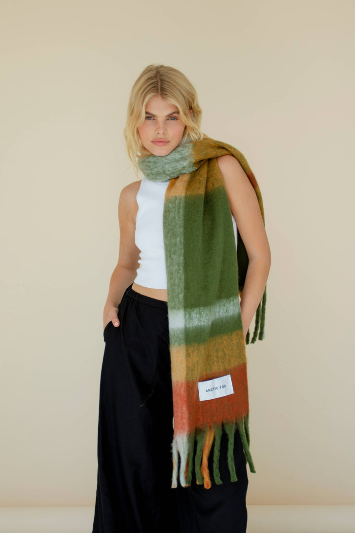 The Stockholm Scarf - 100% Recycled - Mossy Spring - FW26