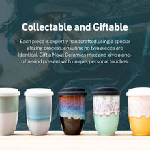 Load image into Gallery viewer, Astral Bloom Ceramic Travel Mug – 12oz Reusable Cup NV27