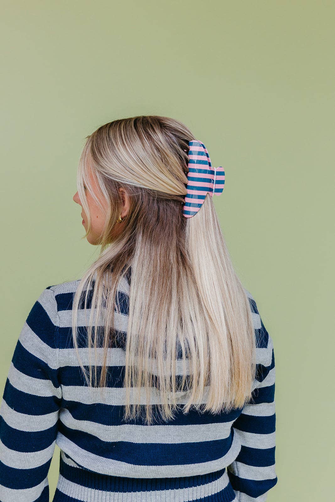 POLKA DOT &amp; STRIPED OVERSIZED CLAWS KX22