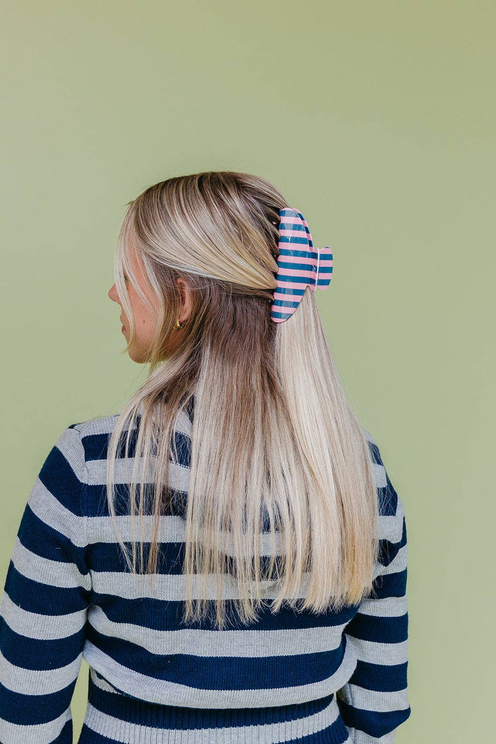 POLKA DOT &amp; STRIPED OVERSIZED CLAWS KX22