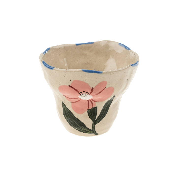 Flora Pottery Cup, Rose