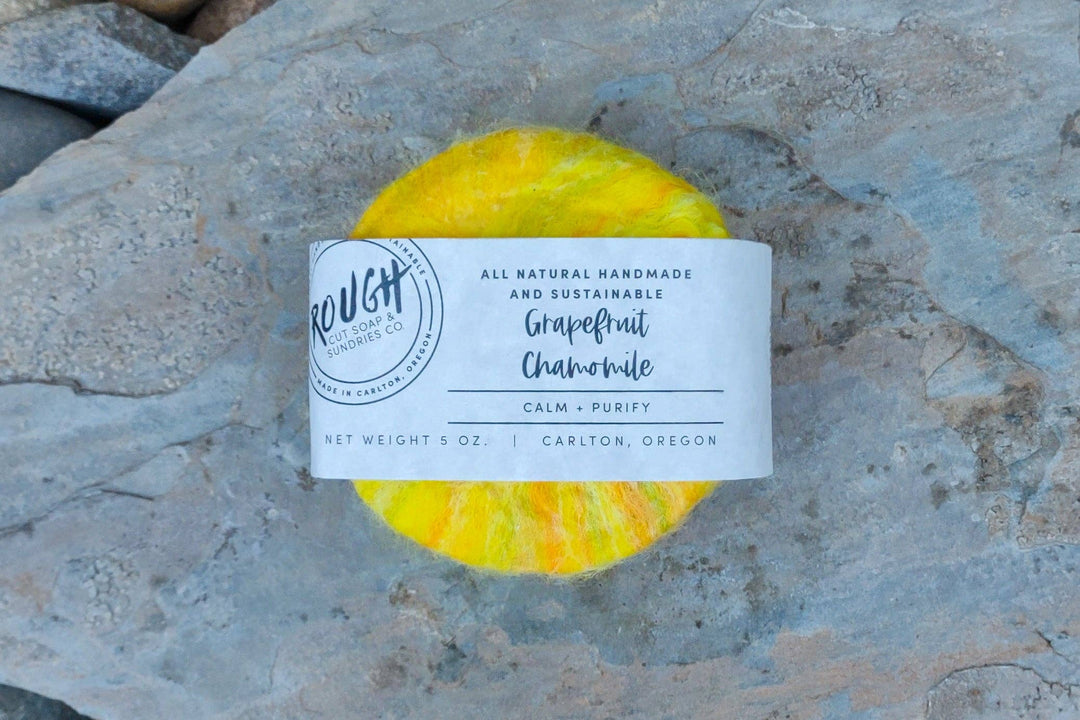 Felted Handcrafted Artisan Rough Cut Soap