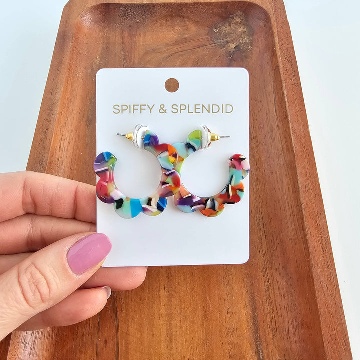 Flora Hoops - Fiesta // Summer Spring Flower Jewelry Earring SS529