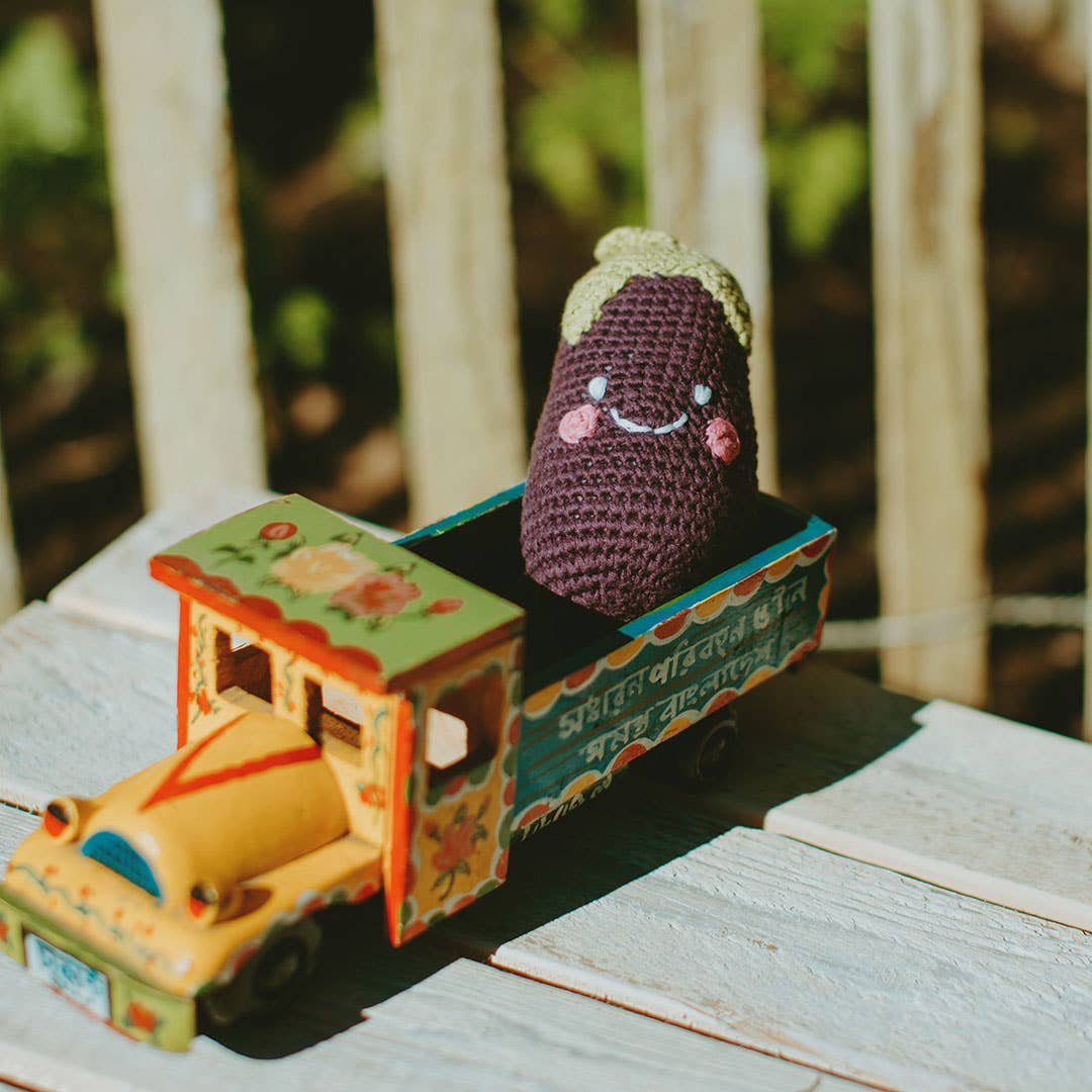 Friendly Plush Toy Eggplant Rattle