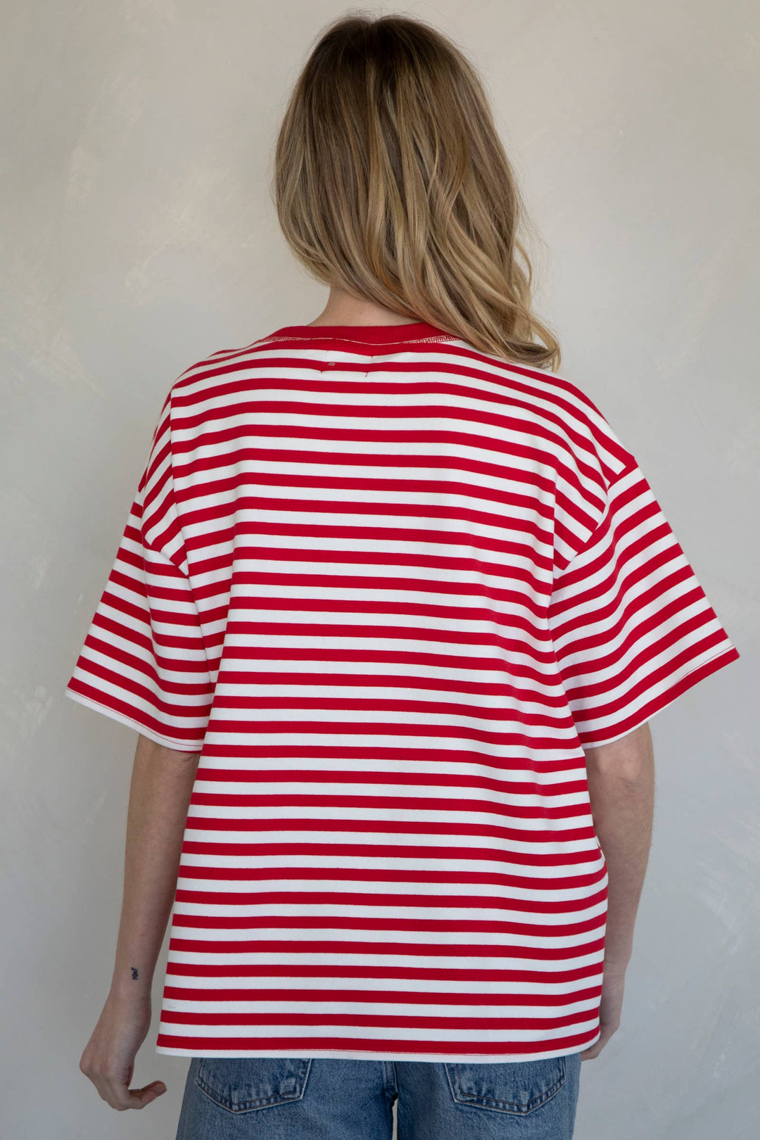 Cassandra Striped Tee TBS45
