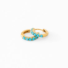 Load image into Gallery viewer, Turquoise Hoop PP889