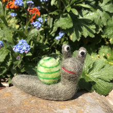 Load image into Gallery viewer, Handmade Hanging Shelby the Snail Biodergadable Felt Decor