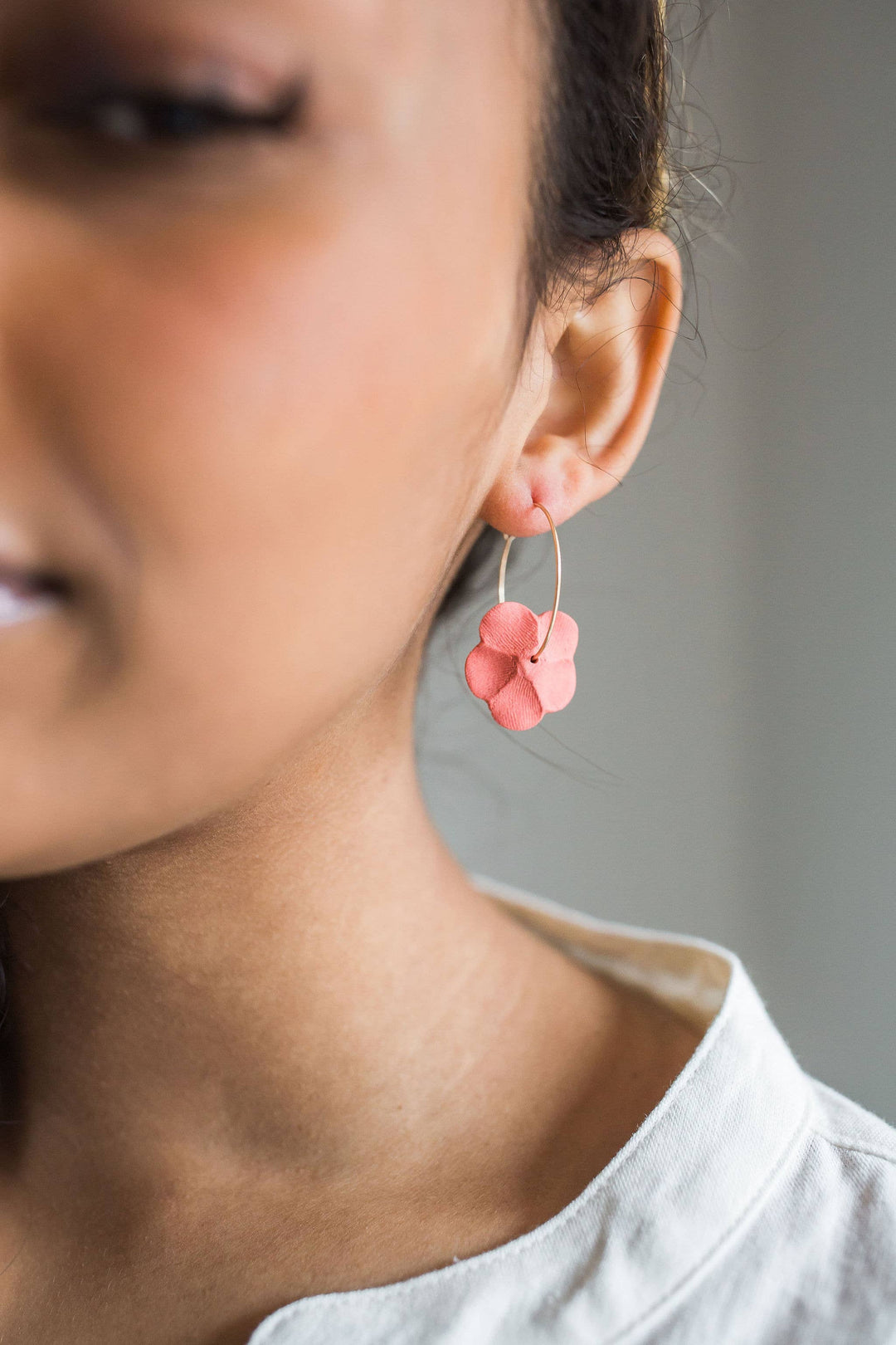 Flower Hoops J239