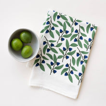 Load image into Gallery viewer, Blueberries Tea Towel / Kitchen Decor / Midwest Made HM105