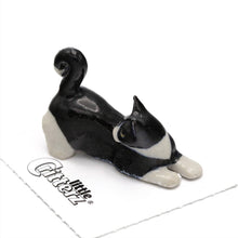 Load image into Gallery viewer, Chessie Tuxedo Kitten Porcelain Miniature