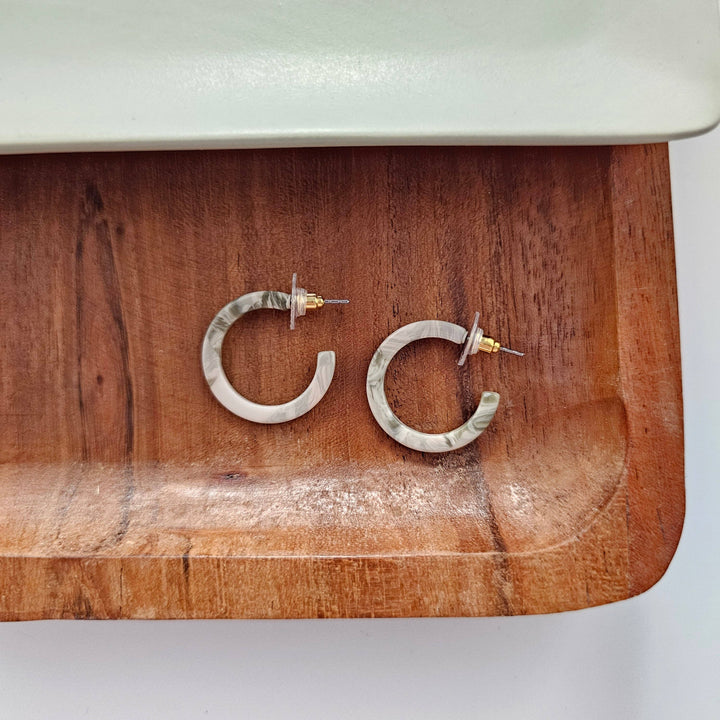 Cam Mini Hoops - Sage // Jewelry, Earrings, Fall SS89