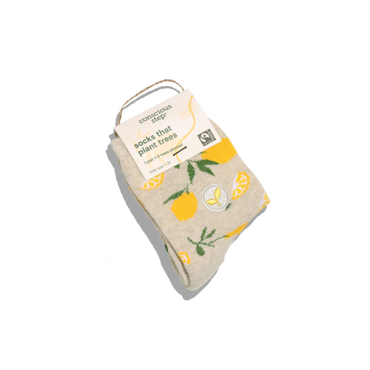 Kids Socks that Plant Trees | Lemons - Organic Cotton Socks