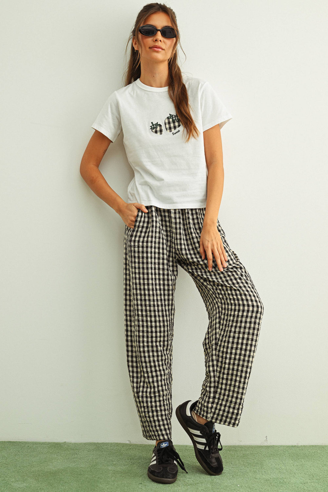 GINGHAM PANTS MM861