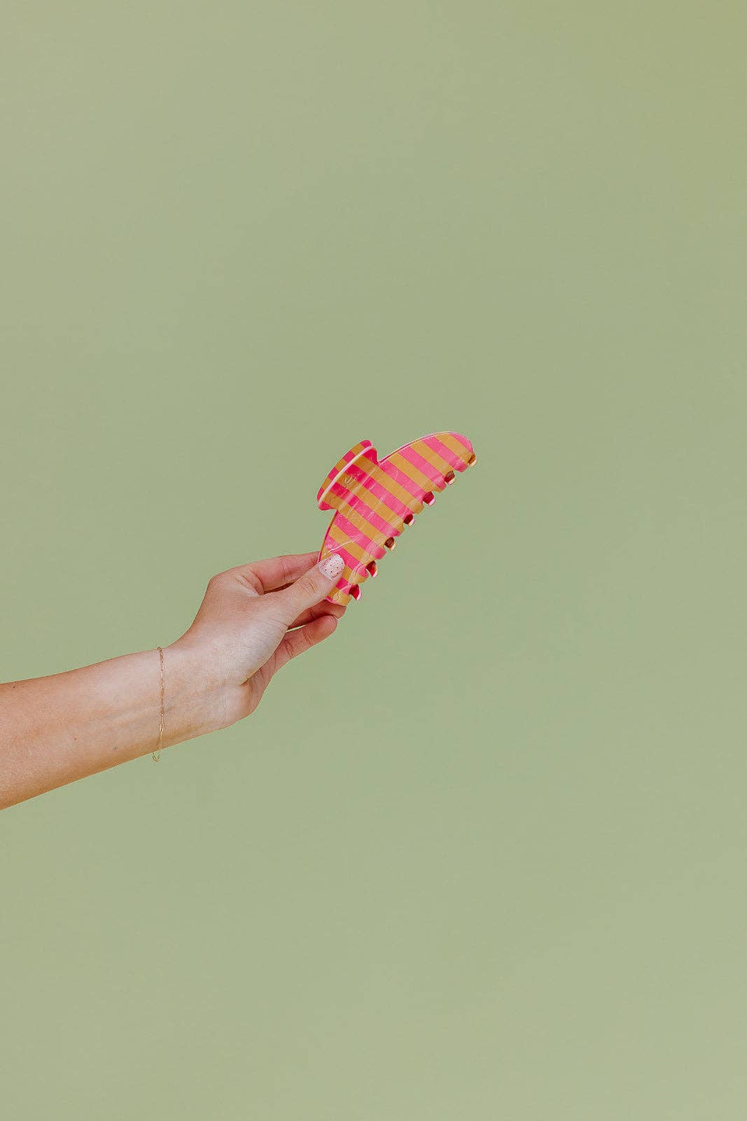 POLKA DOT &amp; STRIPED OVERSIZED CLAWS KX22