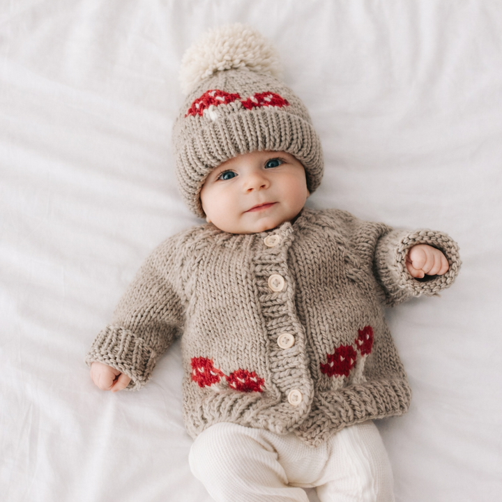 Mushroom Pebble Cardigan Sweater Baby &amp; Toddler