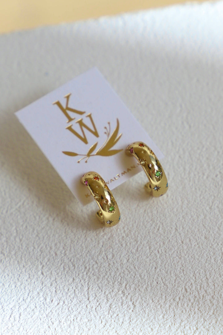 PENNY CZ STAR HOOP KW86