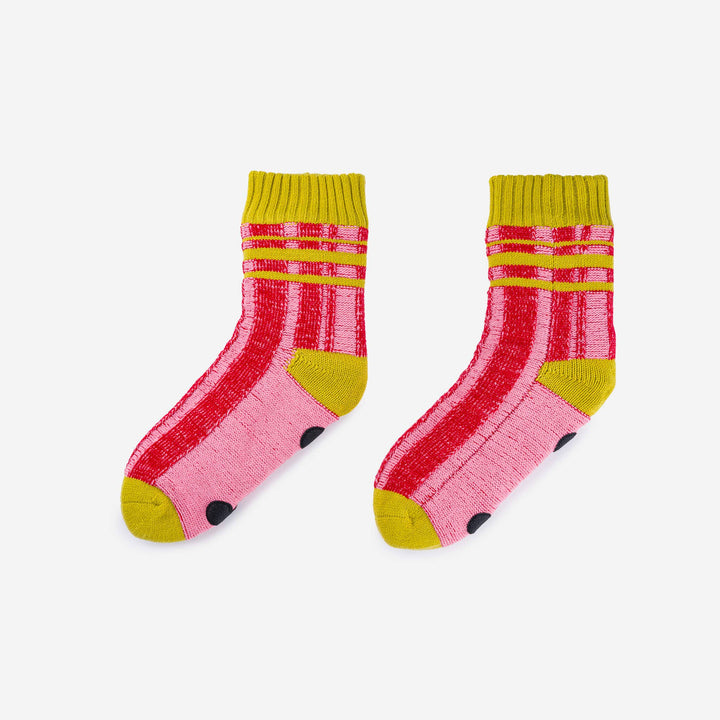 Plaid Stripe House Socks VR762