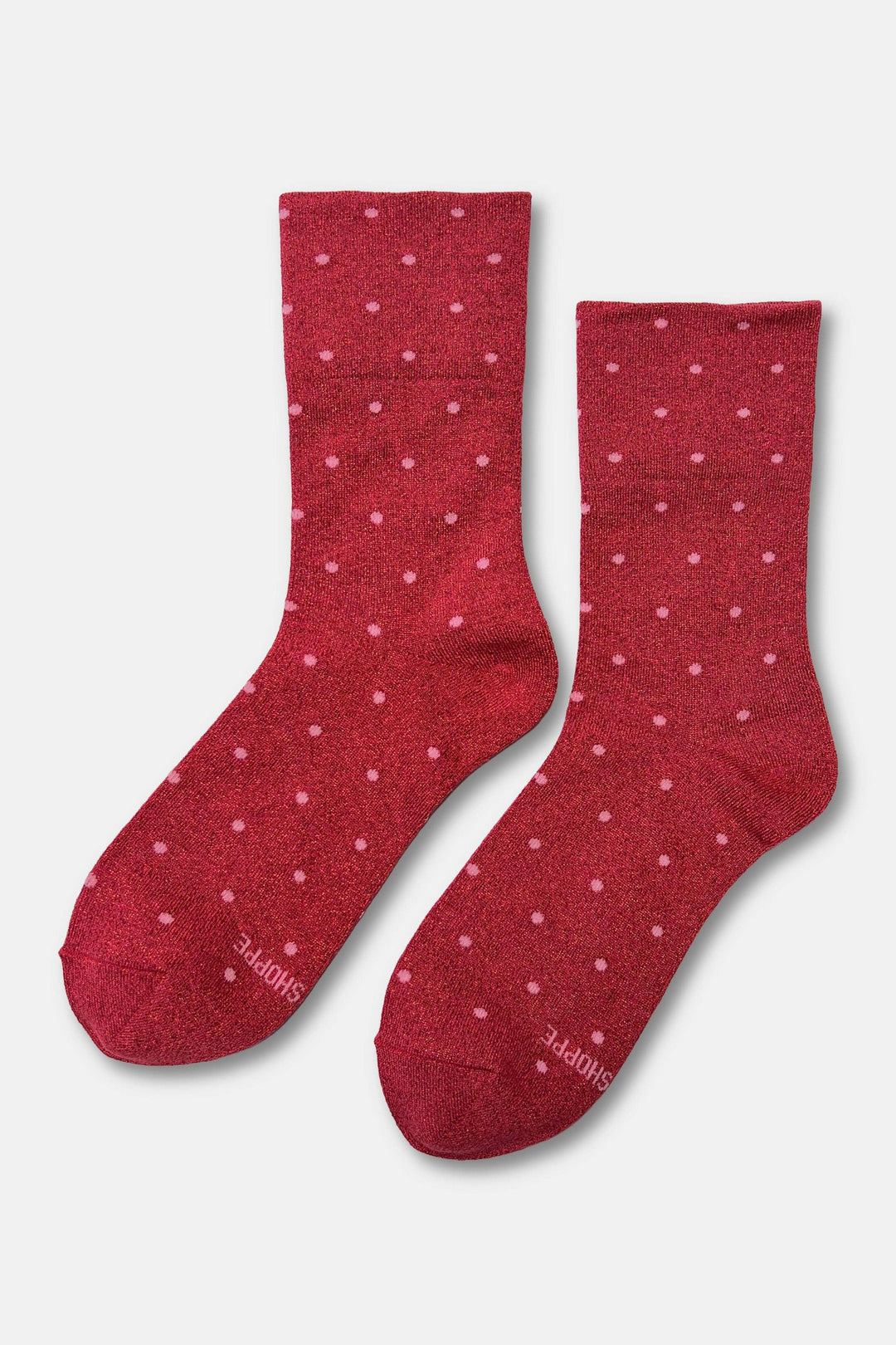 Lurex Patterned Sneaker Socks