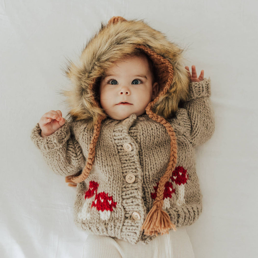 Mushroom Pebble Cardigan Sweater Baby &amp; Toddler
