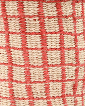 Load image into Gallery viewer, SAHIHI: Red Check Woven Storage Basket