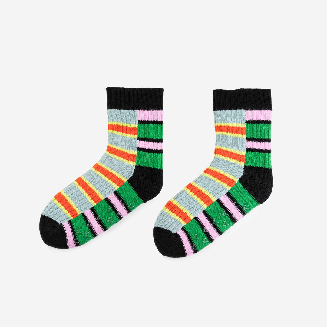Zipper Stripe House Socks VR979