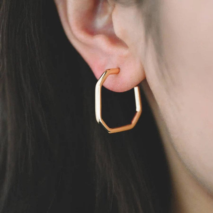 Skinny Geometric Hoops KT16