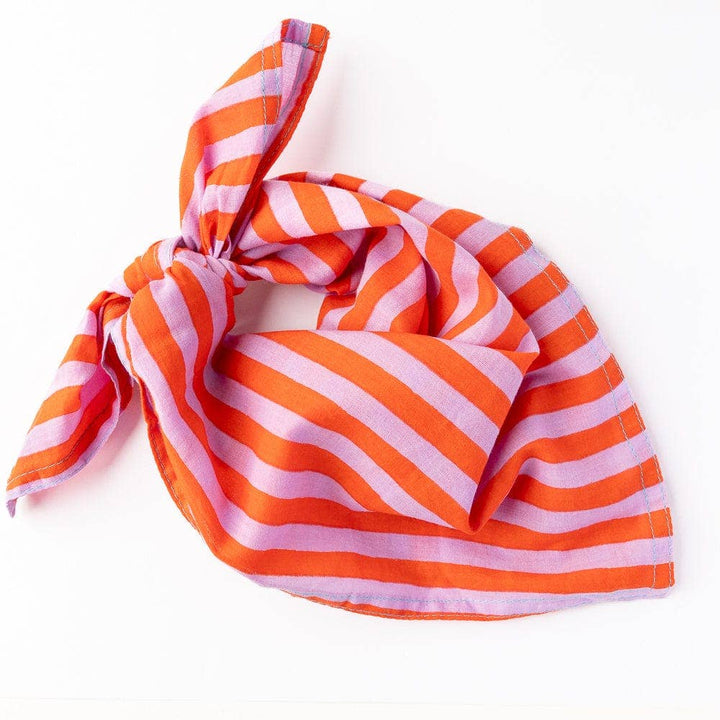 Naomi Bandana Stripe Lavender Poppy INK84