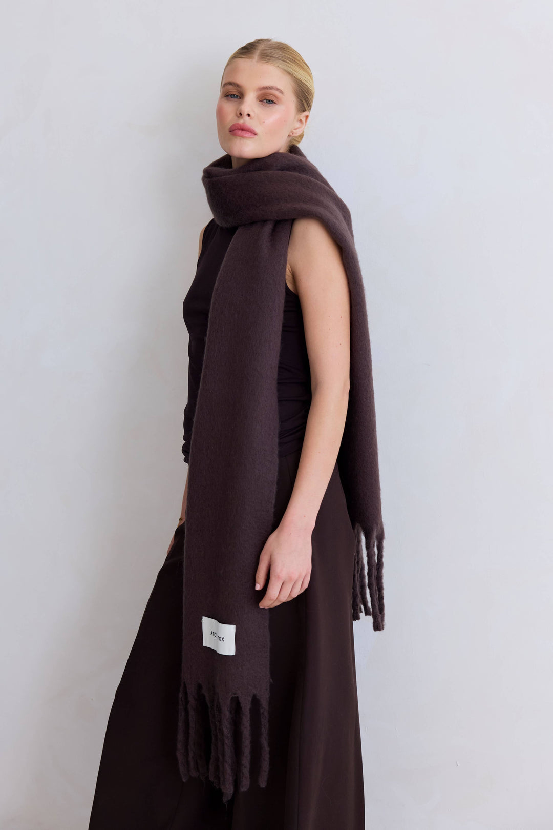 The Reykjavik Scarf - 100% Recycled - Ground Coffee