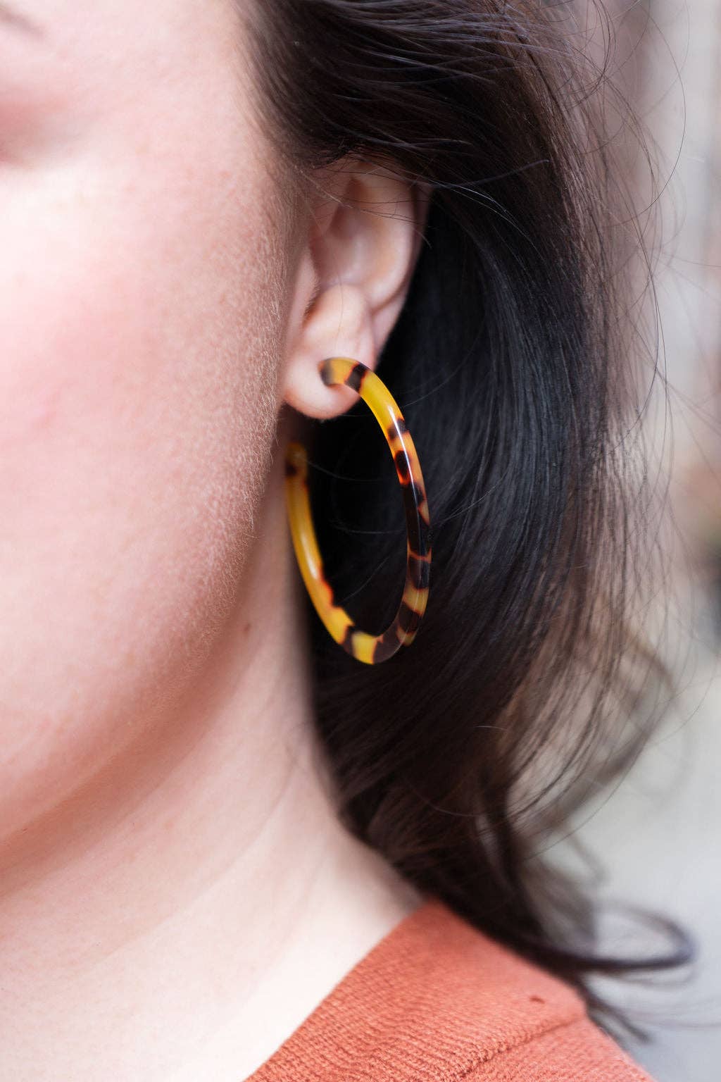 Cameron Hoops - Tortoise // Jewelry, Earrings, Fall ss98