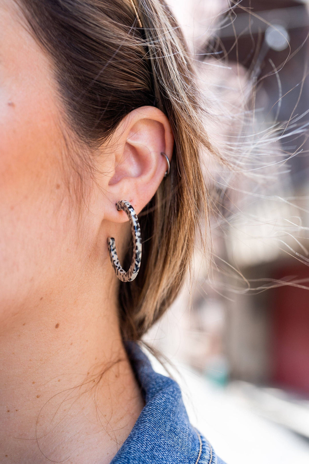Camy Hoops - Black Dot // Jewelry, Earrings, Fall SS233