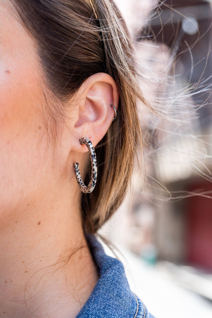 Camy Hoops - Black Dot // Jewelry, Earrings, Fall SS233