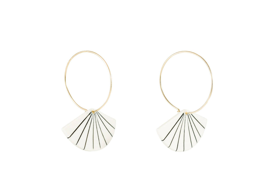 Pinstripe Fan Hoops J004