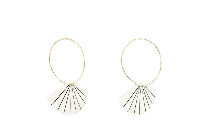 Pinstripe Fan Hoops J004