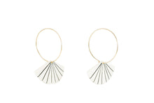 Load image into Gallery viewer, Pinstripe Fan Hoops J004