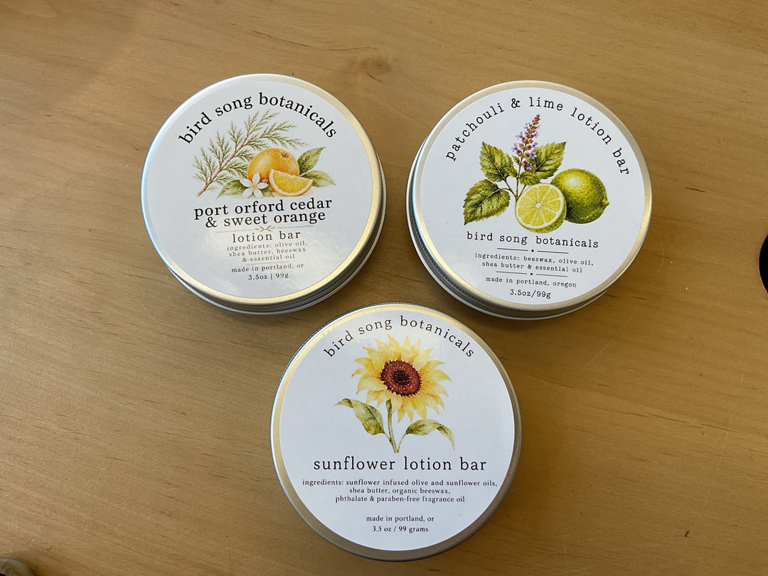 Bird song lotion bar