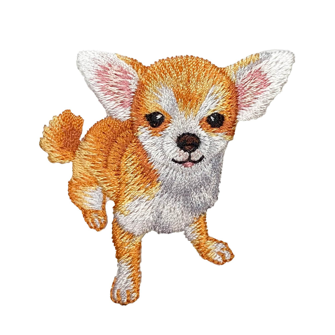 Chihuahua Puppy Dog Embroidered Iron on Patch IR