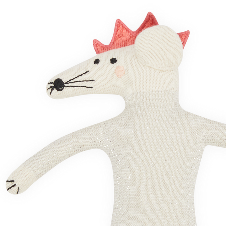 Cotton Knit Stuffed Animal Soft Toy - Party Mouse SH22