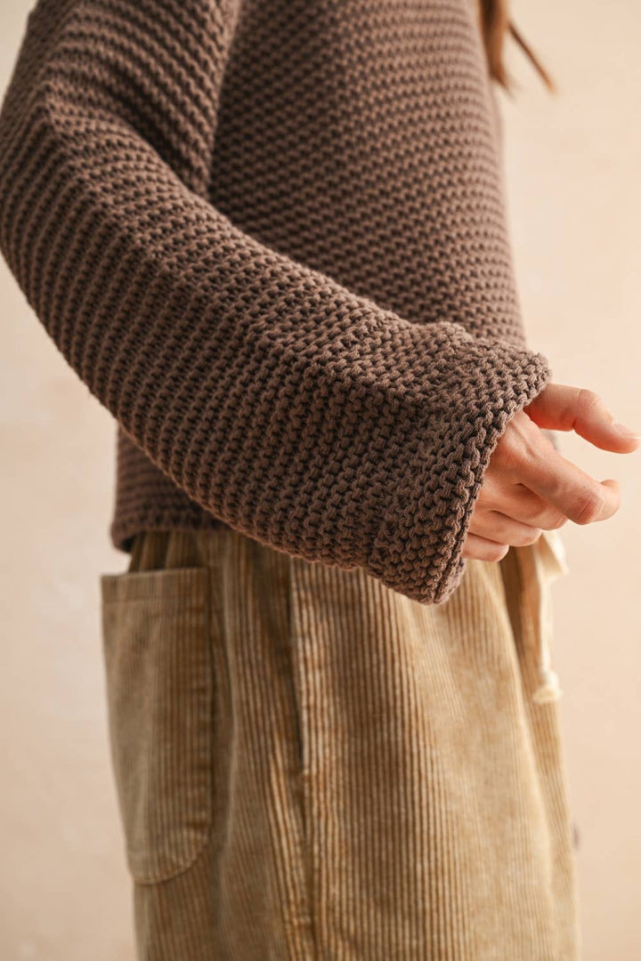 T2694   ROUND NECK SWEATER KNITTED TOP