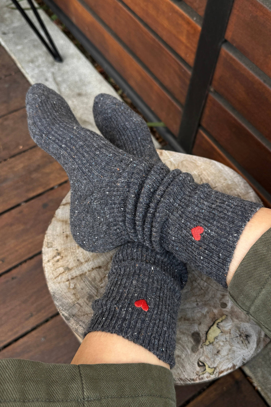 Embroidered Snow Socks