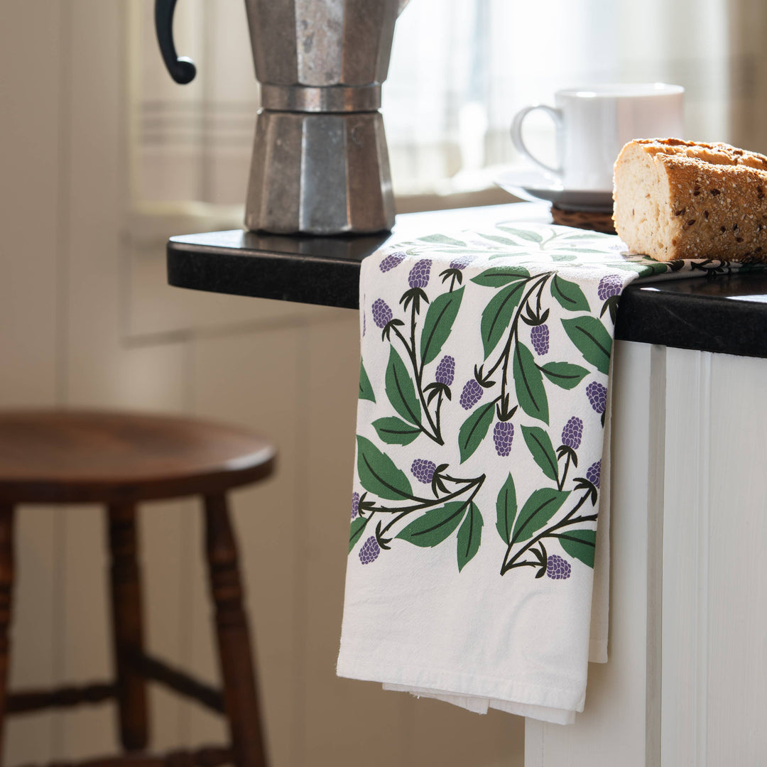 Blackberries Tea Towel / Kitchen Decor / USA Made HM101